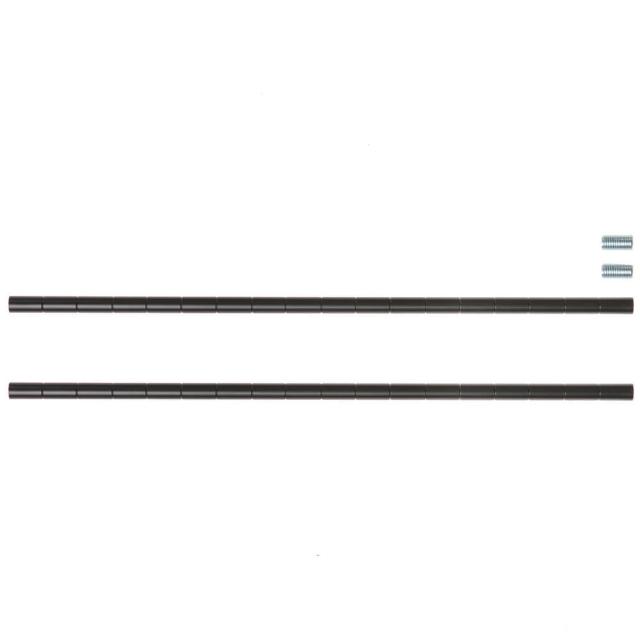 【特力屋】Home Zone 烤漆延伸鐵管 黑 2入 46cm