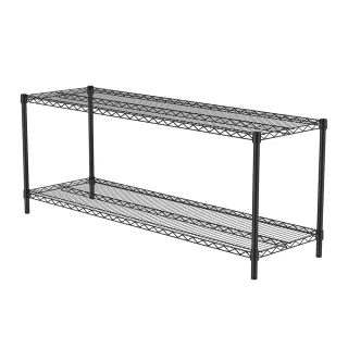 【特力屋】 烤漆二層架寬152*深46*高60公分黑