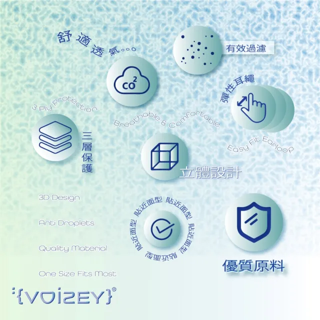 【大茶飯Voisey 口罩】Voisey 口罩(設計款 醫療口罩 10片裝)