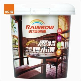 【虹牌】YOT-705水性戶外護木漆#5柚木色 1L