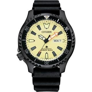 【CITIZEN 星辰】Promaster鋼鐵河豚EX Plus 亞洲限量潛水機械錶 男錶 禮物 推薦(NY0138-14X)