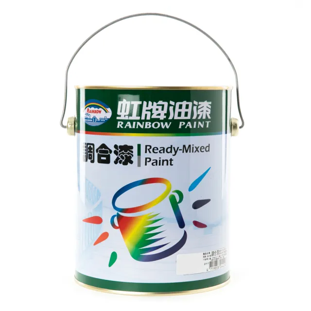 【虹牌】彩虹屋調合漆有光 朱紅色 1G