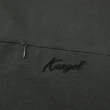 【KANGOL】短袖 短T 中性 深灰 胸前小草寫LOGO 拉鍊口袋 袋鼠 棉 男(6225100613)