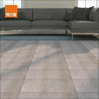 【特力屋】塑膠地磚 橡木 45x45cm 0.5坪 DIY地板/塑膠地板/自黏地板/仿木紋/防水地板