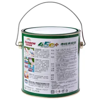 【虹牌】450plus 水泥漆 平光 白色 3L