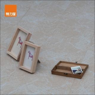 【特力屋】塑膠地磚12吋 黃石英 0.5坪 DIY地板/塑膠地板/自黏地板/仿石紋/防水地板