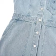 【OUWEY 歐薇】俏甜立體工藝純棉牛仔連身裙(藍色；S-L；3222328725)