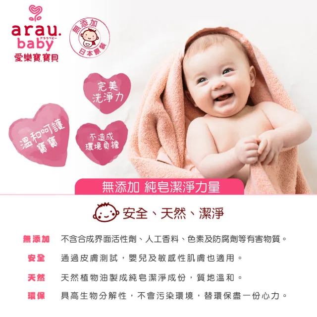 【arau.baby 愛樂寶 寶貝】奶嘴奶瓶清潔泡泡組(500ml+450ml*2/寶貝無添加/泡泡慕斯/SARAYA)