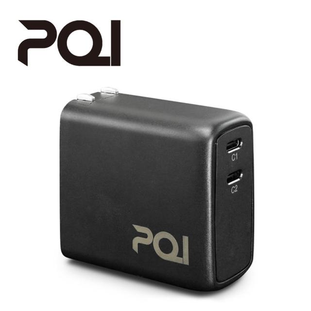 【PQI 勁永】50WPD雙孔USB-C快充充電器(PDC50W)