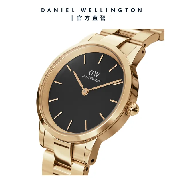 【Daniel Wellington】DW 手錶  Iconic Link 28mm/32mm精鋼錶 香檳金(DW00100568)