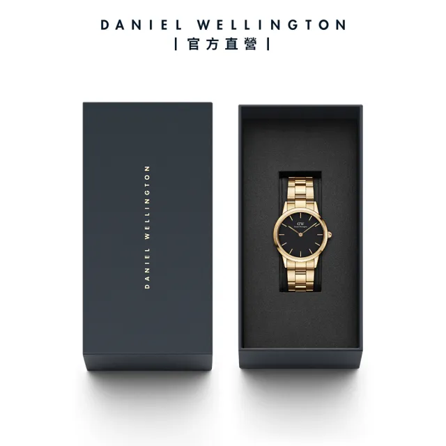 Daniel Wellington】DW 手錶Iconic Link 28mm/32mm精鋼錶香檳金