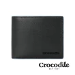【Crocodile】短夾 8卡 雙鈔票 Titan2系列-0103-10504-黑色-鱷魚皮件-原廠公司貨(男生皮夾 錢包 短夾推薦)