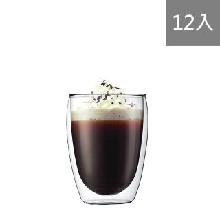 【DWG】耐熱雙層玻璃杯 350ml 12入組(雙層玻璃杯)
