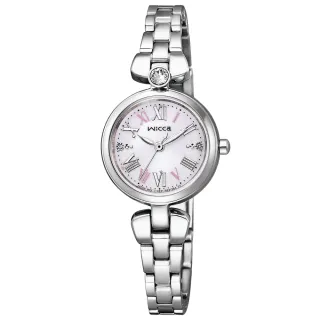 【CITIZEN 星辰】Wicca 廣告款太陽能晶鑽女錶  禮物  手錶(KP5-611-91)