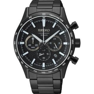 【SEIKO 精工】CS系列輪胎紋三眼計時手錶 母親節 禮物 送禮(SSB415P1/8T63-00Y0SD)