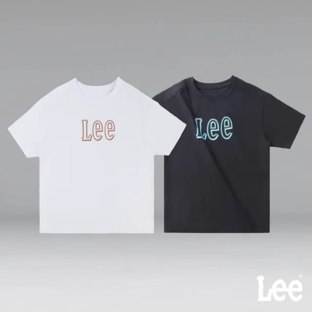 【Lee】出清品-女裝 短袖T恤 / 鏤空大LOGO 共2色 Oversized版型(LL220234K11 / LL220234K14)