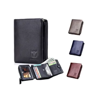 【玩皮工坊】頭層牛皮3折短夾 LH742 男夾(四色可選)