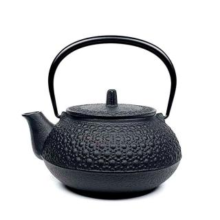 【福介商店】南部鐵器 日本鑄鐵壺 巖鑄 新龜甲 5型鐵壺兼用急須0.65L(鐵瓶 泡茶壺 煮水壺 熱水瓶)