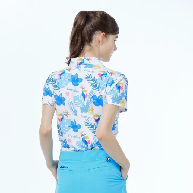 【Snowbee 司諾比】女士CoolMax渡假風大嘴鳥短袖Polo衫(女款高爾夫球衫 球衣 跑步 登山 運動衫 吸濕排汗)