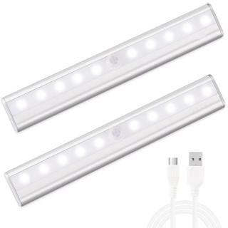 【JOYA LED】LED 智慧感應 磁吸式燈條 USB充電款(感應物體移動而亮燈)