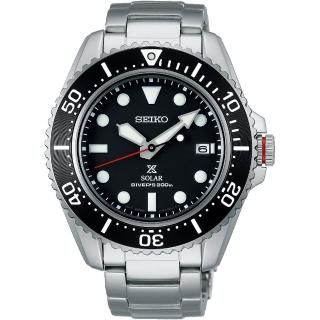 【SEIKO 精工】PROSPEX 太陽能200米潛水錶-42.8mm 520禮物 送禮(SNE589P1/V157-0DP0D)