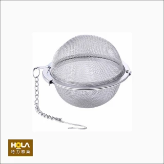 【HOLA】茶香球 304不鏽鋼濾球附鏈 5cm