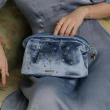 【MAANGE 瑪安格】西西里之夢 星月絲絨包 大容量餃子化妝包 旅行化妝品收納袋 洗漱包 盥洗包