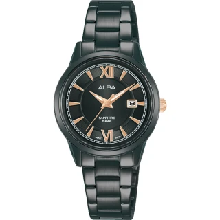 【ALBA】雅柏 簡約羅馬不鏽鋼女錶 對錶29mm(AH7AK3X1/VJ22-X375SD)