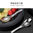 【瑞典廚房】316不鏽鋼 小湯勺 餐勺 飯勺 湯匙 一體成型 易清洗(M號 2入組)