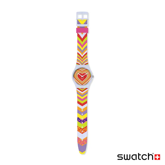 【SWATCH】Gent 原創系列手錶 GROOVY LOVE 愛的魔幻 男錶 女錶 瑞士錶 錶(34mm)