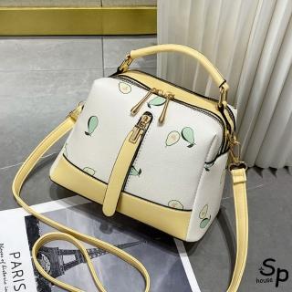 【Sp house】消暑配色水果圖案手提側肩斜背女用包(6色可選)