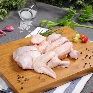 【超秦肉品】100% 國產新鮮雞肉 半雞切塊 600g x8盒