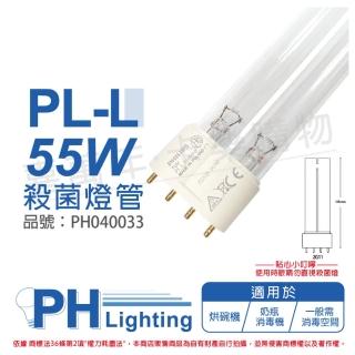 【Philips 飛利浦】1支 TUV PL-L 55W/HF UVC 殺菌燈管 PH040033