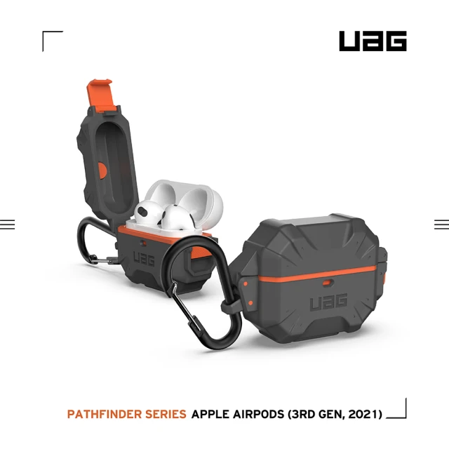 UAG AirPods 3 耐衝擊防水防塵硬式保護殼-灰(UAG)