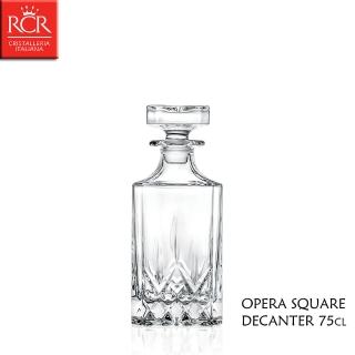 【義大利RCR】Opera 方形水晶雕花酒瓶 750mL 酒樽