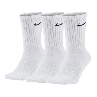 【NIKE 耐吉】Nike 襪子 Everyday Lightweight   白 長襪 三雙入(SX7676-100)