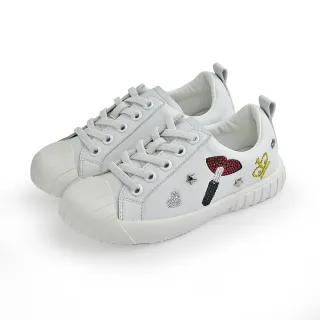 【金安德森】17.5-22cm 水鑽 休閒鞋 小白鞋(KA童鞋 CK0566)