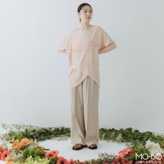 【MO-BO】洛神花語不對稱剪接上衣(上衣)