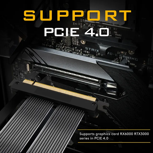 【EZDIY-FAB】新型PCIe4.0 16x VGA 顯示卡 延長排線 20cm 90度(顯卡延長排線)