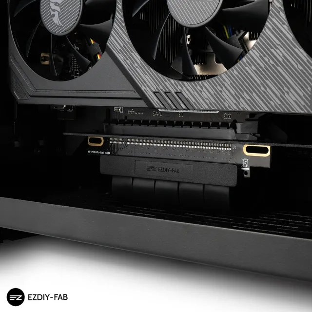 【EZDIY-FAB】新型PCIe3.0 16x VGA 顯示卡延長排線  20cm 180度(顯卡延長排線)