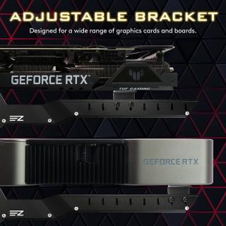 【EZDIY-FAB】新顯示卡支撐支架 GPU顯示卡支架 鋁製顯示卡支架 黑/白色(顯示卡支架)