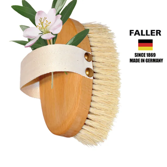 【FALLER 芙樂】德國製特長天然植物纖維輕SPA筋膜按摩乾刷(乾刷/沐浴按摩美容/雙11)