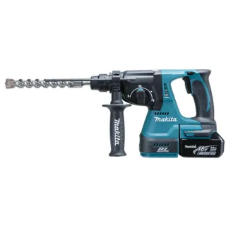 【MAKITA 牧田】18V無刷鎚鑽 DHR242RGEW(DHR242RGEW雙6.0AH+集塵)