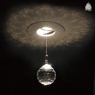【必登堡】奧地利水晶珠崁燈 LED MR16 COB 8W 黃光 7.5CM C00015(LED崁燈/杯燈/投射燈/水晶/低奢)