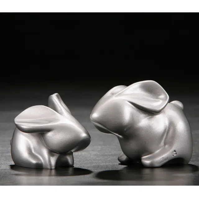 【Gallery Chuan 筌美術】精采.多才兔 The Splendid World 銀色(聚酯纖維樹酯 送禮 藝品 藝術禮品 兔)