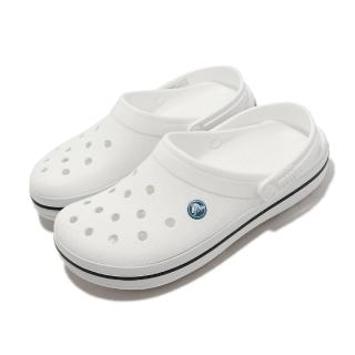 【Crocs】布希鞋 Crocband 白 男鞋 女鞋 洞洞鞋 涼拖鞋 透氣 基本款 卡駱馳(11016100)