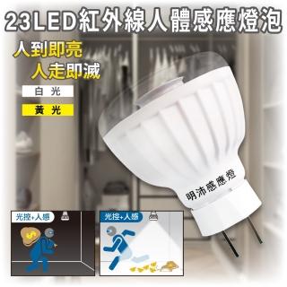 【明沛】23LED紅外線人體感應燈-插頭型(人來即亮 人走即滅-MP4619)