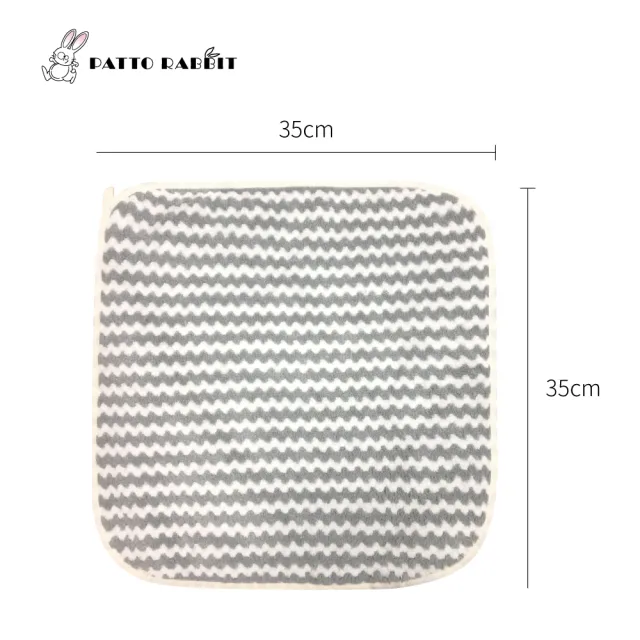 【百特兔寶】親水柔膚條紋擦手巾４枚入 約35*35cm(浴室/廚房清潔/家事整理/速乾)
