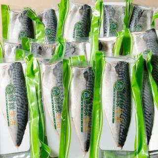 【鮮綠生活】大尺寸超厚正挪威薄鹽鯖魚M(毛重170g-200g/片 共44片)