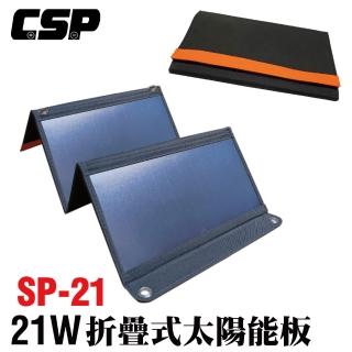 【CSP】21W折疊式太陽能板 臺灣現貨 太陽能移動 太陽能板露營專用(太陽能板 戶外休閒 露營 輕便好攜帶)